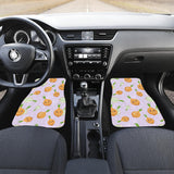 Cute Onions Smiling Faces Purple Background Front Car Mats