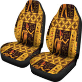 Egypt Hieroglyphics Pattern Print Design 05 Universal Fit Car Seat Covers