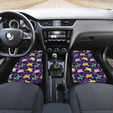 Colorful Sea Turtle Pattern Front Car Mats