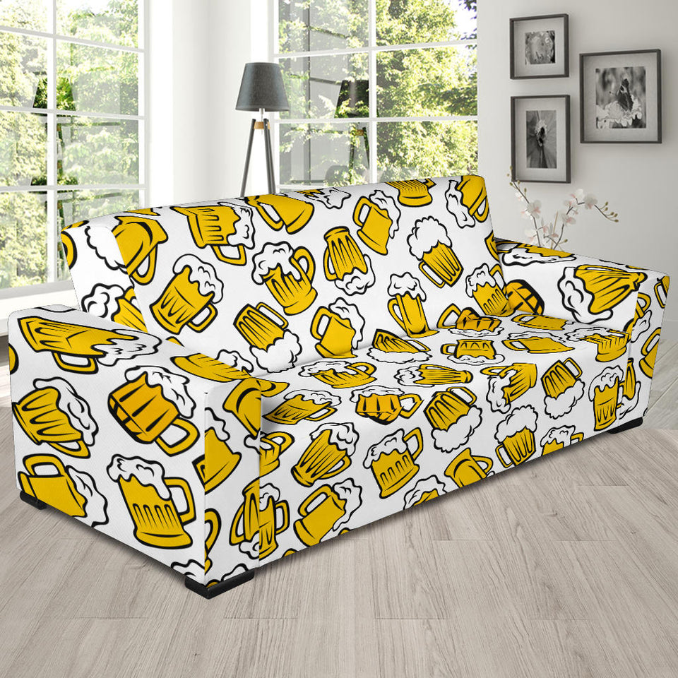 Beer Design Pattern Sofa Slipcover