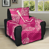 Beautiful dragonfly pink background Recliner Cover Protector
