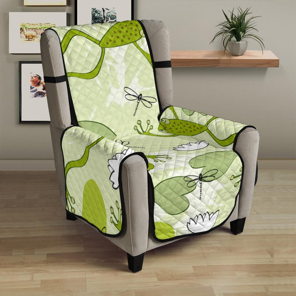 Cute frog dragonfly pattern Chair Cover Protector