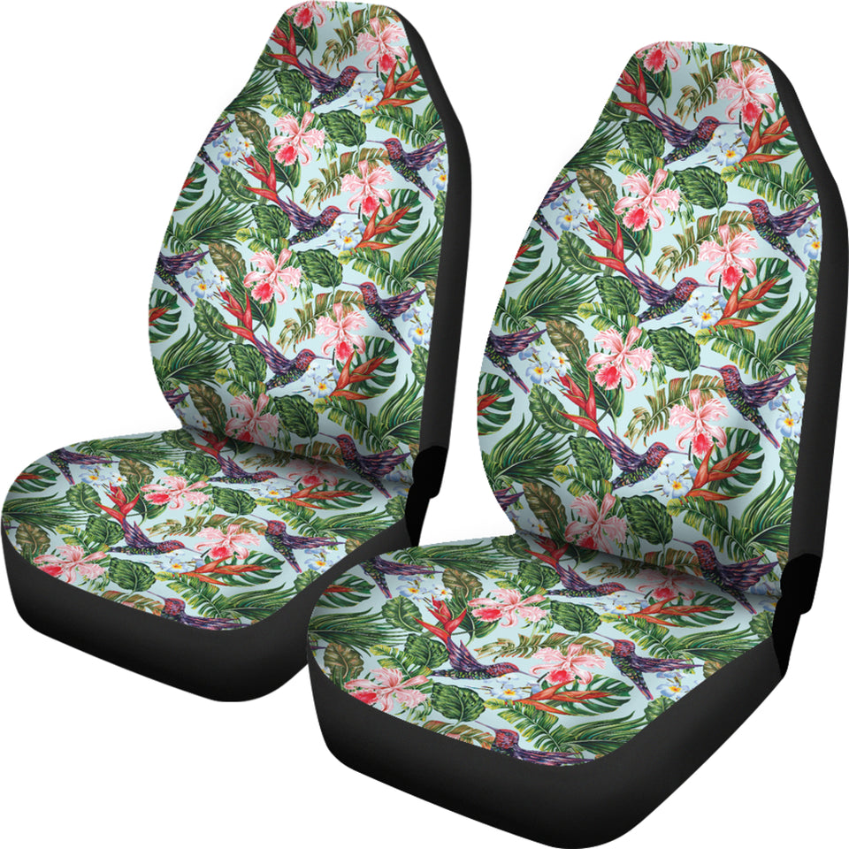 Hummingbird Pattern Print Design 05 Universal Fit Car Seat Covers