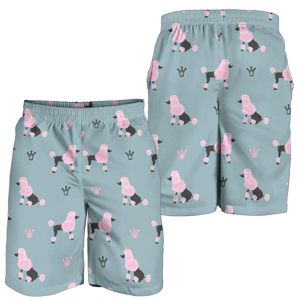 Poodle Dog Pattern Men Shorts
