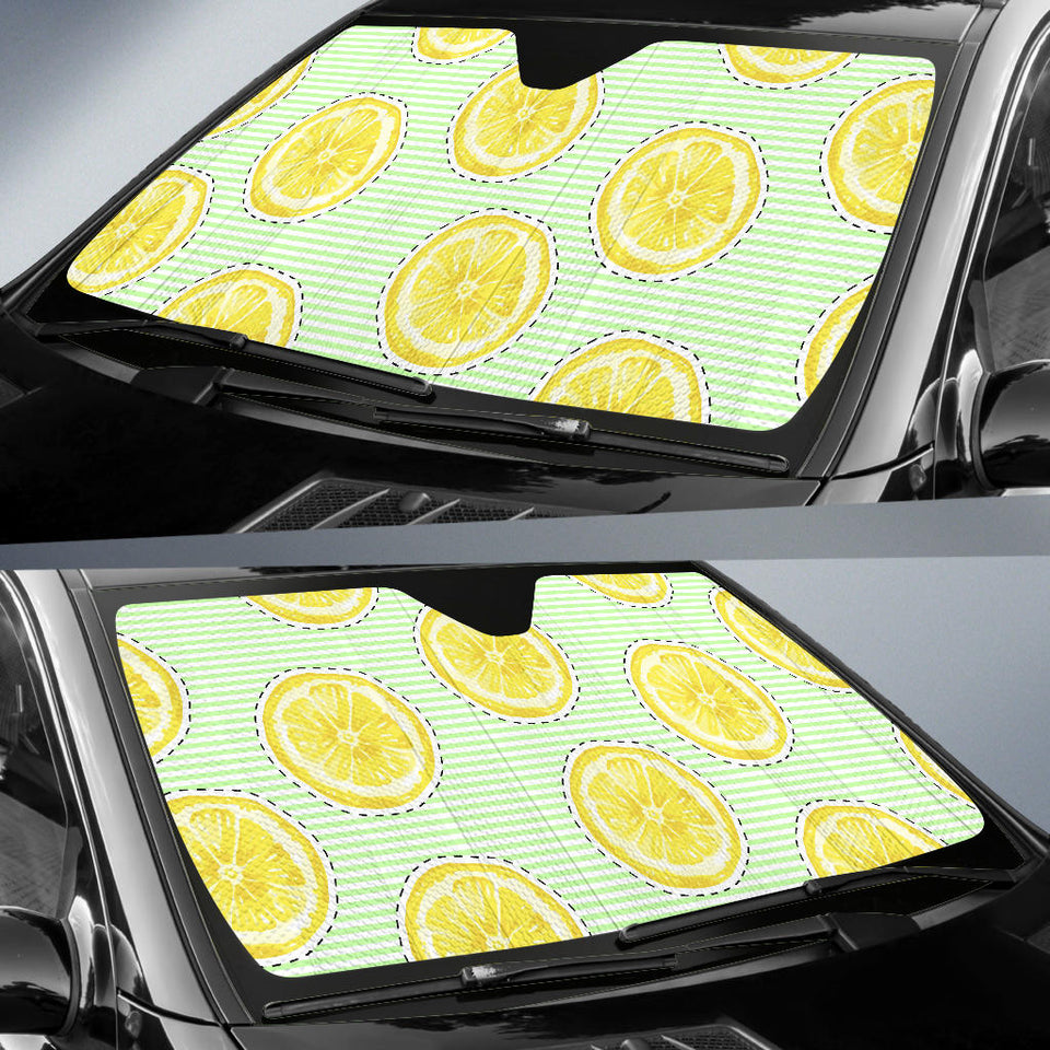 Slice Of Lemon Pattern Car Sun Shade