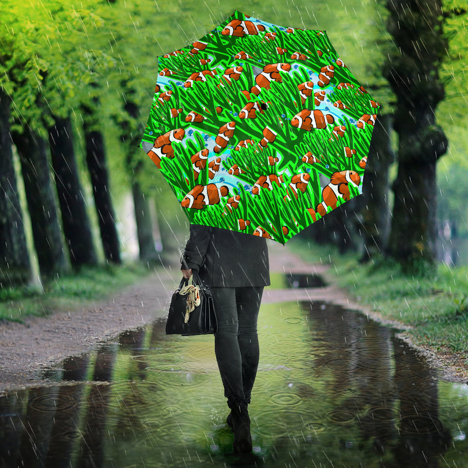Clown Fish Pattern Print Design 01 Umbrella