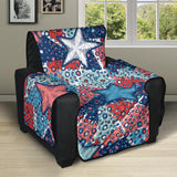 Hand drawn colorful starfish Recliner Cover Protector