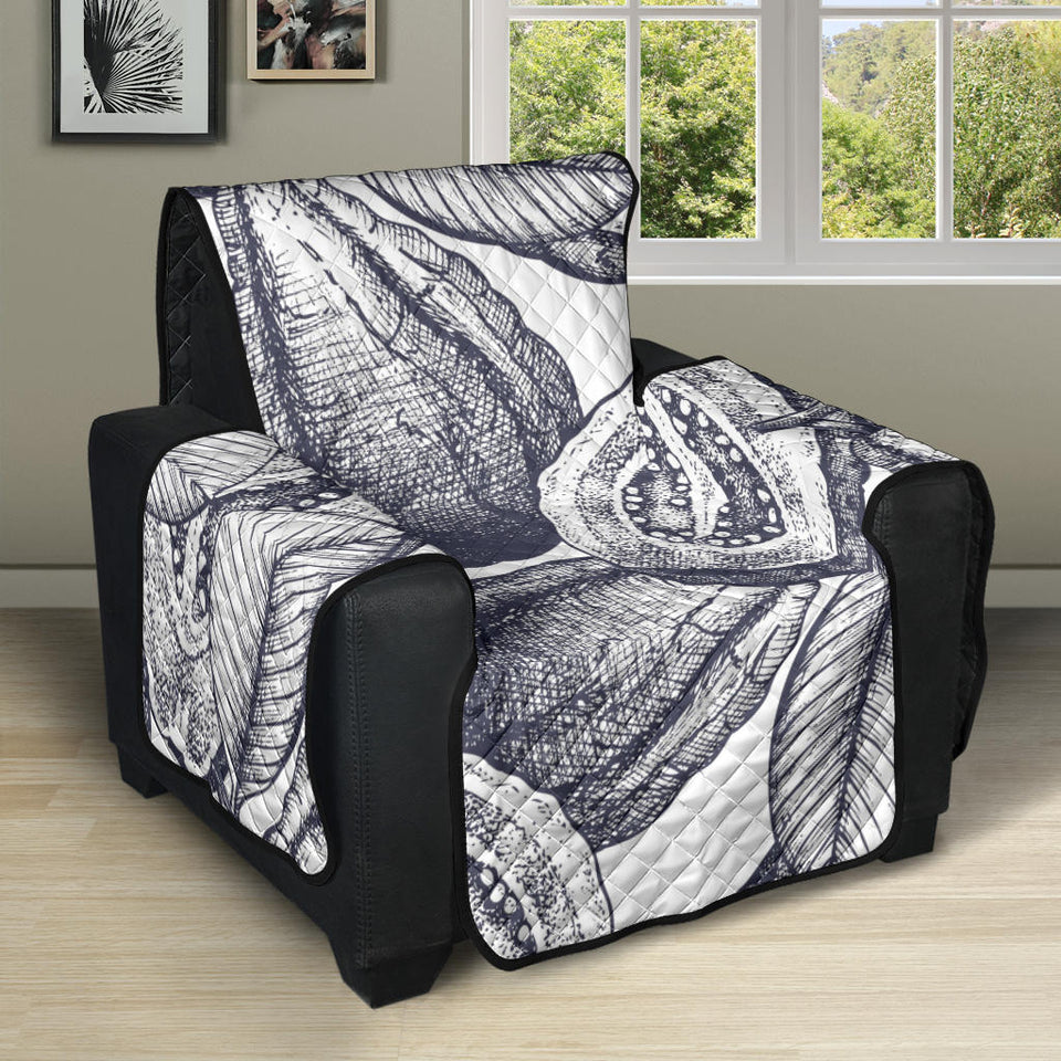 Guava tropical hand drawn pattern Recliner Cover Protector