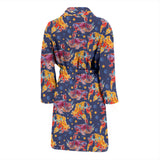 Goldfish Pattern Print Design 05 Men's Bathrobe
