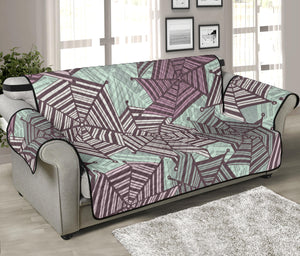 Spider web cobweb design color pattern Sofa Cover Protector