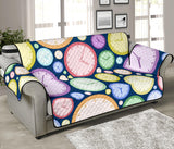 Colorful clock background Sofa Cover Protector