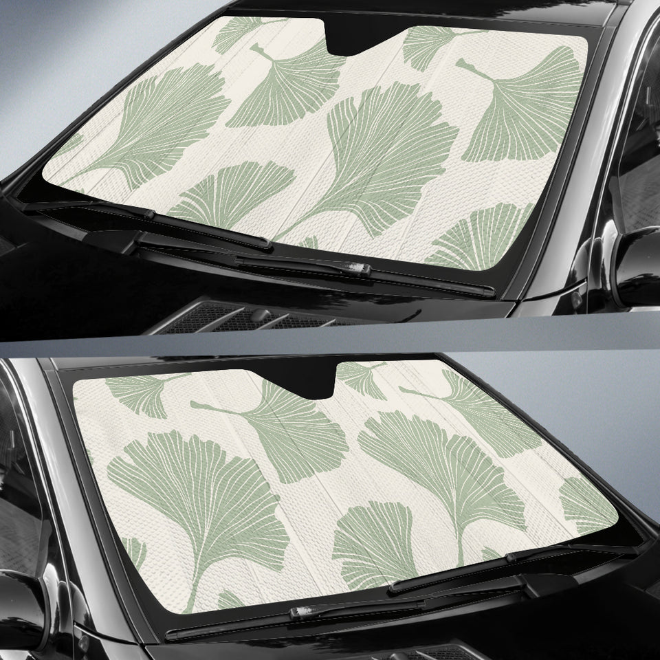 Ginkgo Leaves Pattern Car Sun Shade