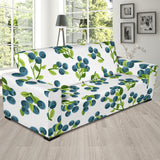 Blueberry White Background Sofa Slipcover