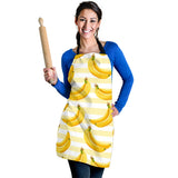 Banana Pattern Blackground Adjustable Apron