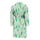 Green Peas Pattern Print Design 01 Men's Bathrobe