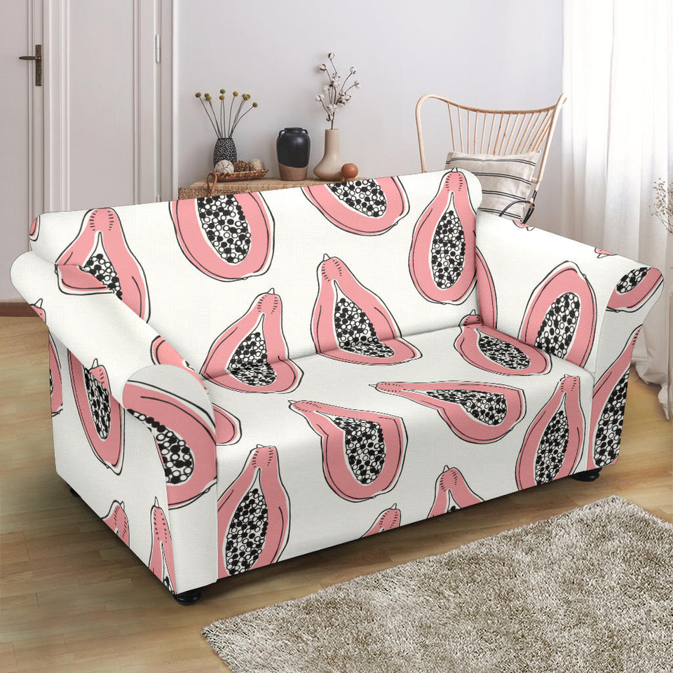 Papaya Pattern Loveseat Couch Slipcover