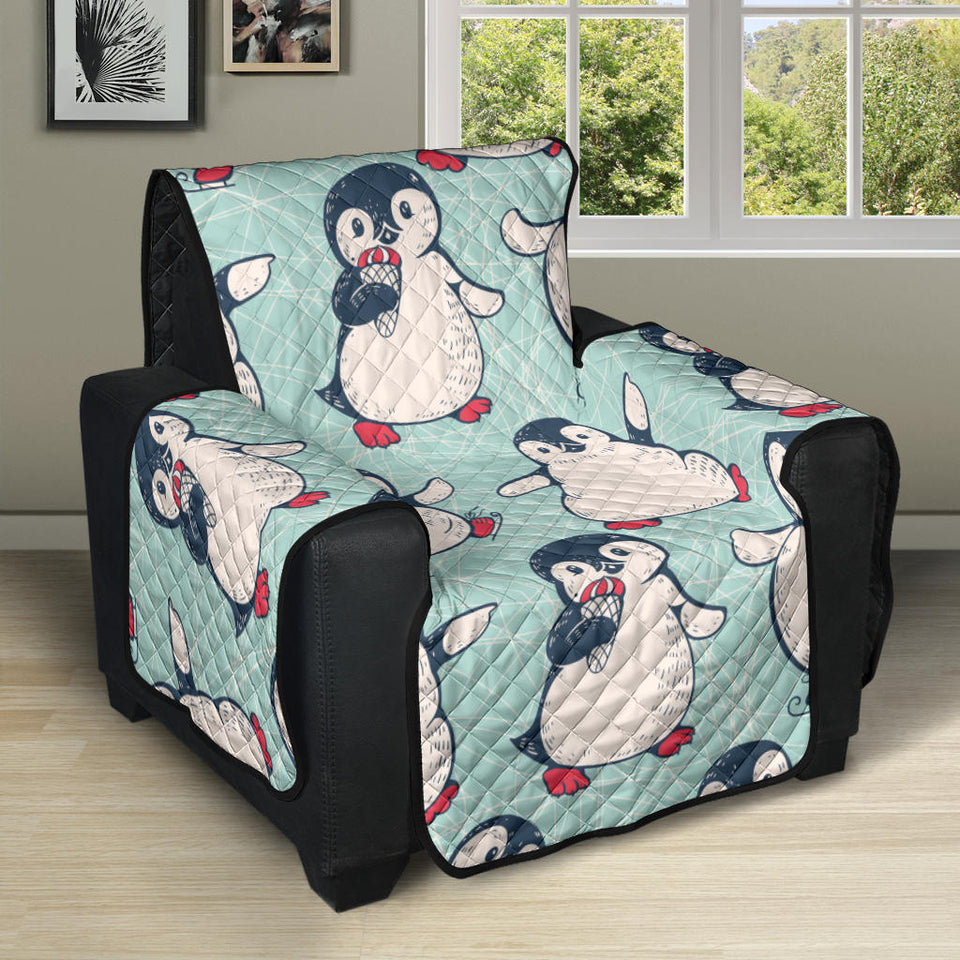 Cute Penguin pattern Recliner Cover Protector