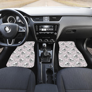 Cute French Bulldog Pattern Front Car Mats