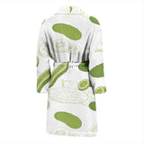Cucumber Sketch Pattern Men'S Bathrobe