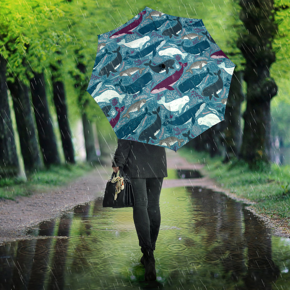 Whale Design Pattern Umbrella