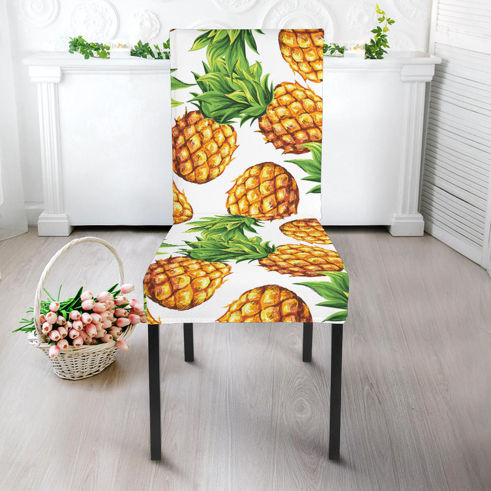 Pineapples Design Pattern Dining Chair Slipcover