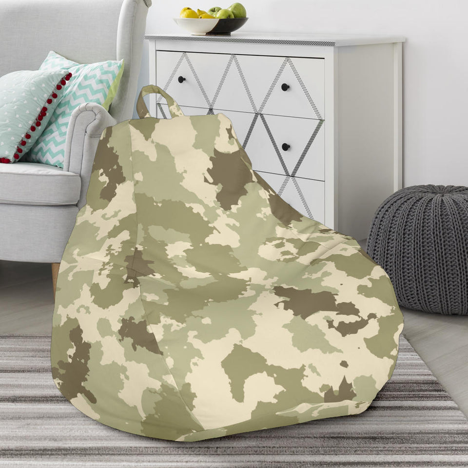 Light Green Camo Camouflage Pattern Bean Bag Cover