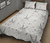Cute goat design pattern Quilt Bed Set