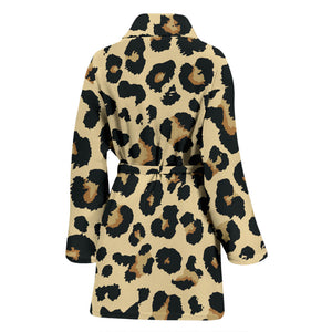 Leopard Print Design Pattern Women'S Bathrobe