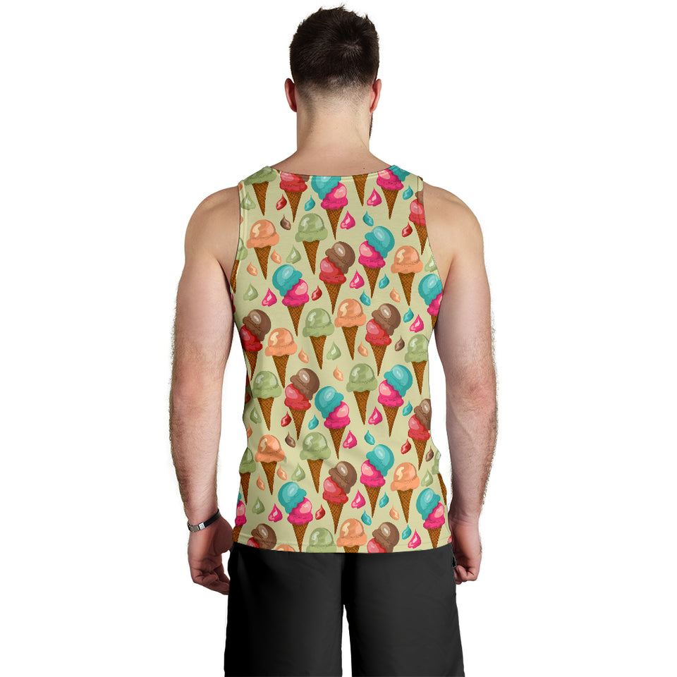 Colorful ice cream pattern Men Tank Top