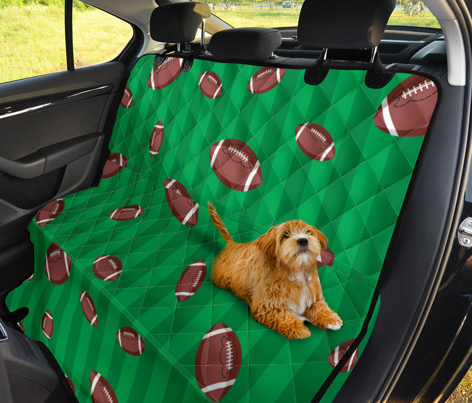 American Football Ball Field Background Dog Car Seat Covers