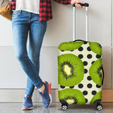 Kiwi Black Dot Background Cabin Suitcases Luggages