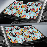 Rooster Chicken Cock Snowfalke Car Sun Shade