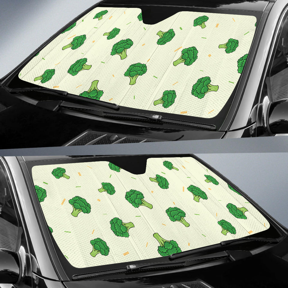 Broccoli Pattern Car Sun Shade