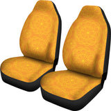 Orange Traditional Indian Element Pattern Universal Fit Car Seat Covers