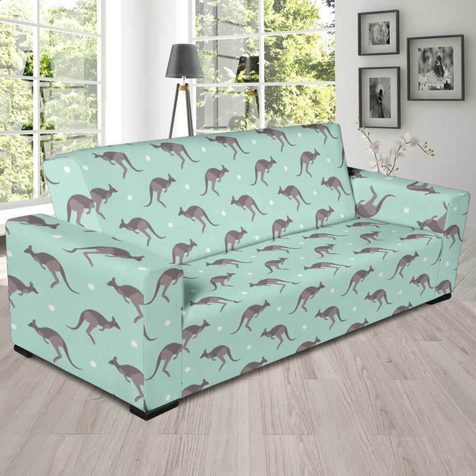 Kangaroo Pattern Background Sofa Slipcover