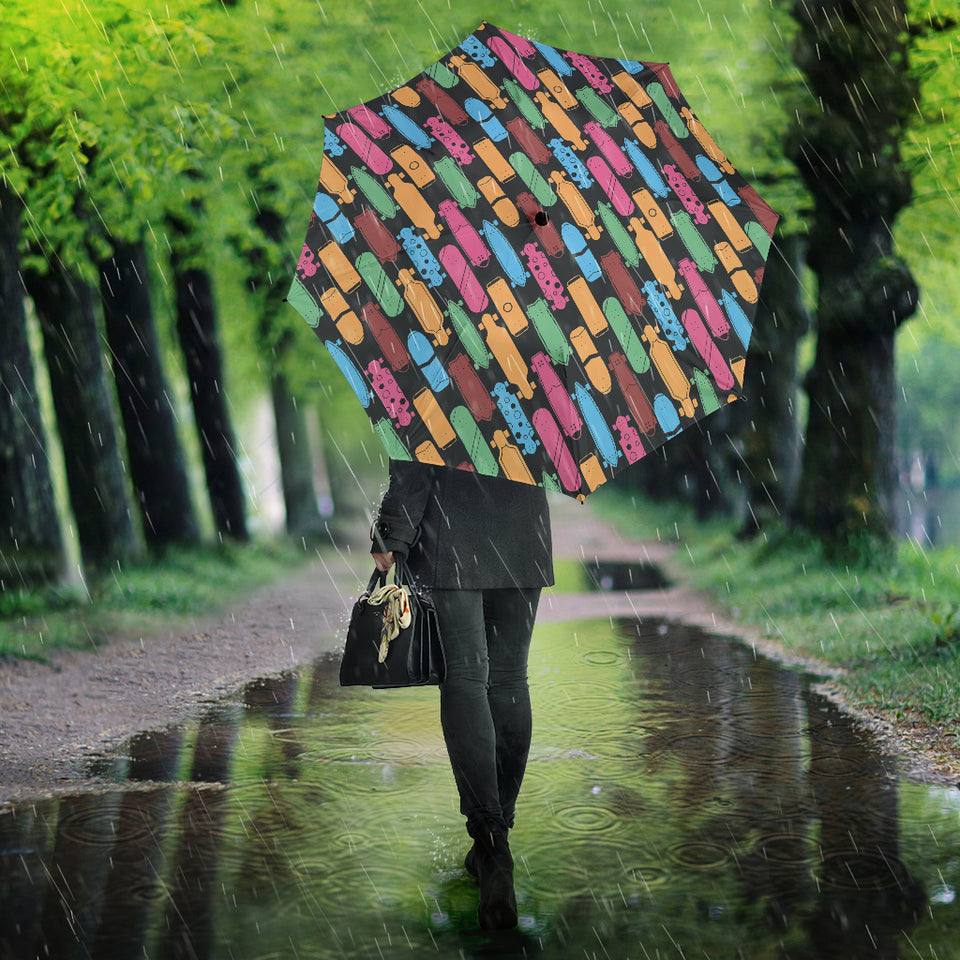 Skate Board Pattern Print Design 02 Umbrella