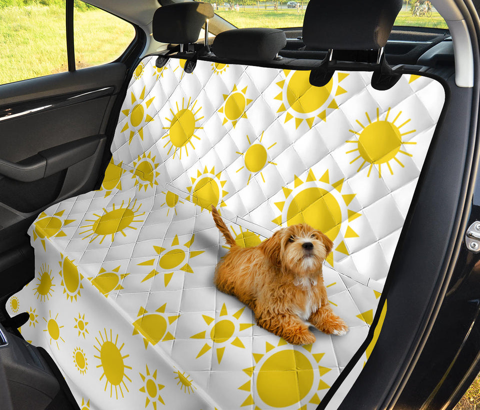 Sun Pattern Dog Car Seat Covers