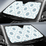 Nautical Steering Wheel Chain Car Sun Shade