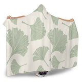 Ginkgo Leaves Pattern Hooded Blanket