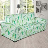 Green Peas Pattern Print Design 01 Sofa Slipcover