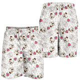 English Bulldog Pattern Print Design 01 Men Shorts