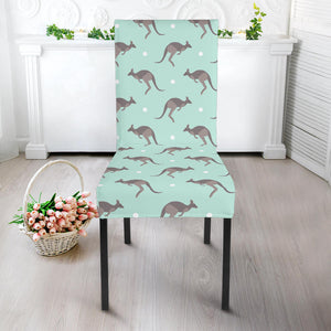 Kangaroo Pattern Background Dining Chair Slipcover