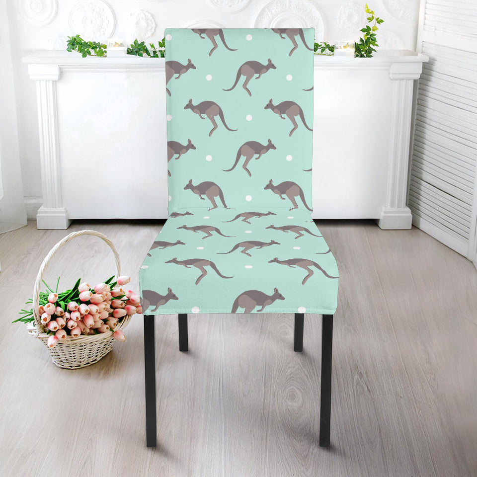 Kangaroo Pattern Background Dining Chair Slipcover