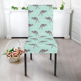 Kangaroo Pattern Background Dining Chair Slipcover