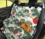 Bonsai Red Sun Japanese Pattern Dog Car Seat Covers
