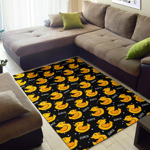 Duck Toy Pattern Print Design 05 Area Rug