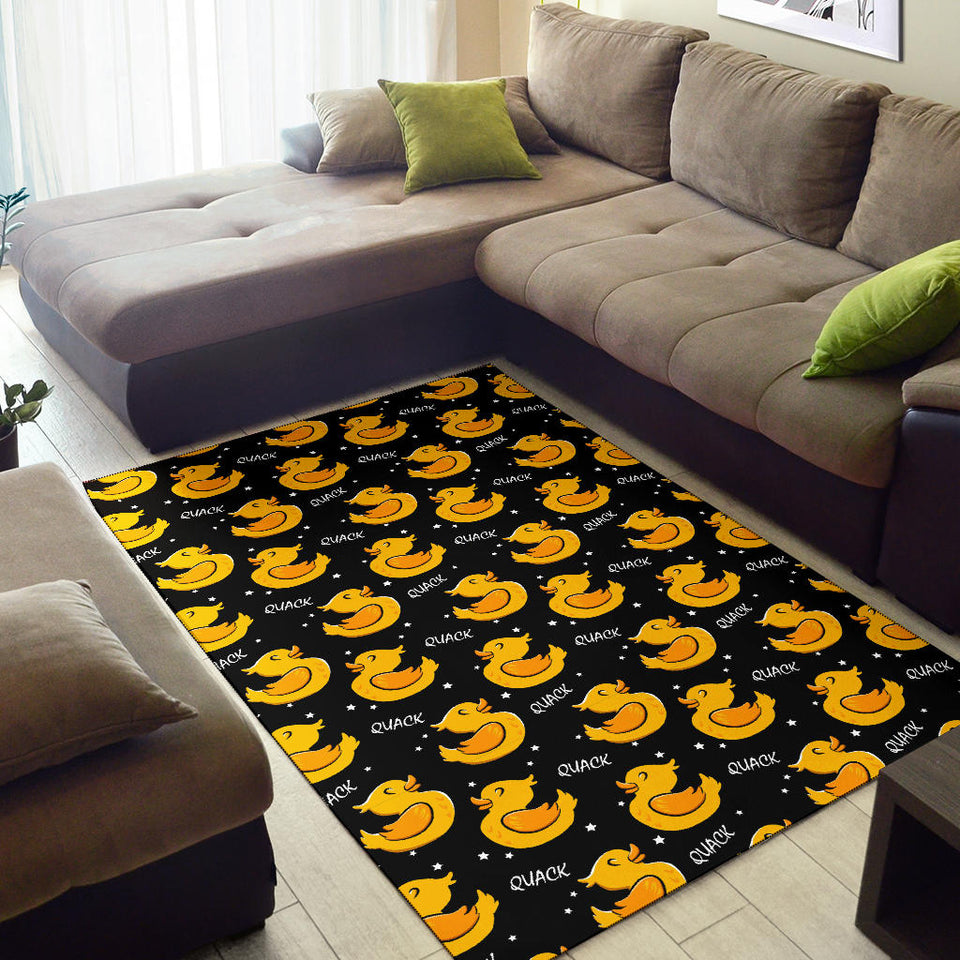 Duck Toy Pattern Print Design 05 Area Rug