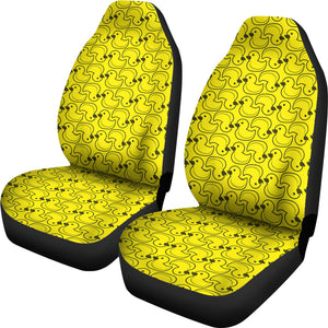 Duck Toy Pattern Print Design 02 Universal Fit Car Seat Covers