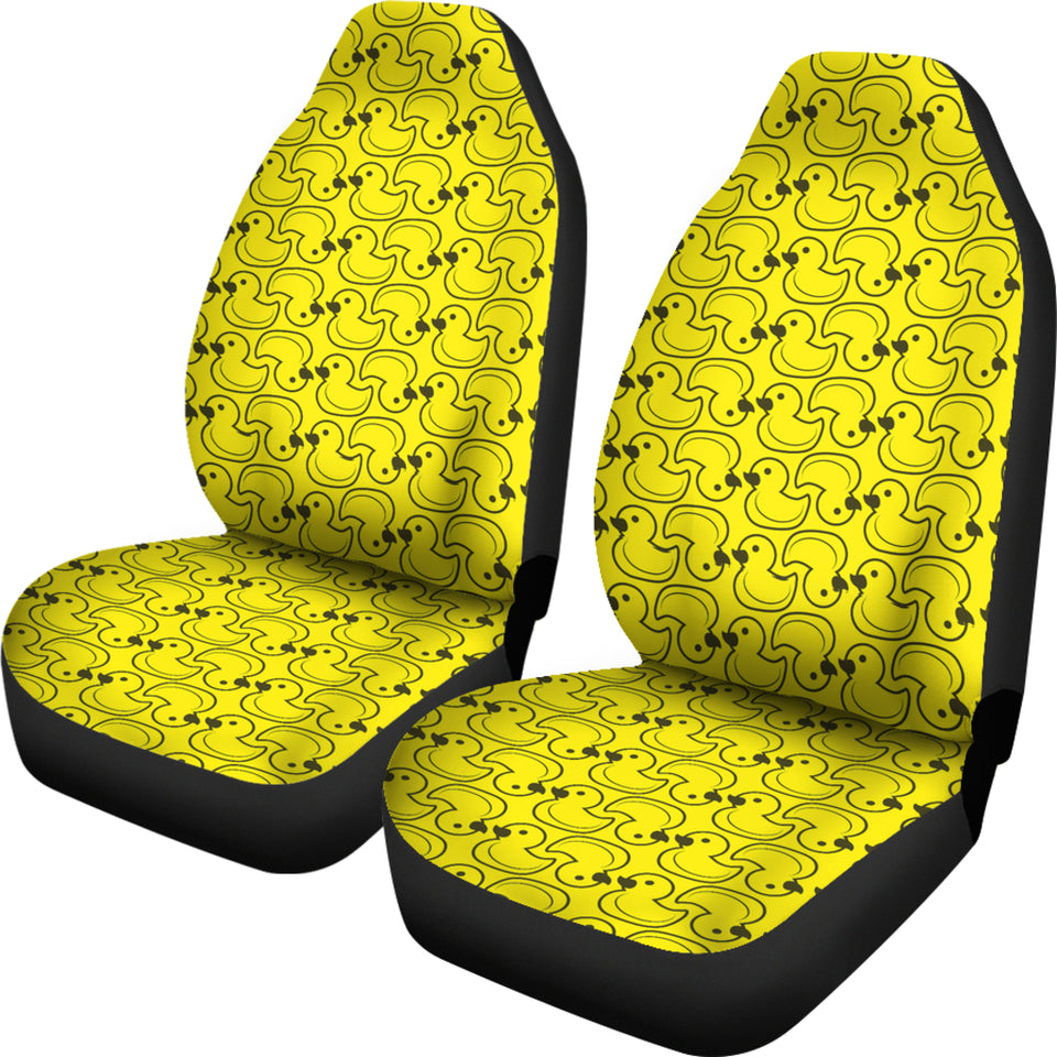 Duck Toy Pattern Print Design 02 Universal Fit Car Seat Covers