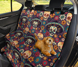 Sugar Skulls Flower Maxican Pattern Dog Car Seat Covers